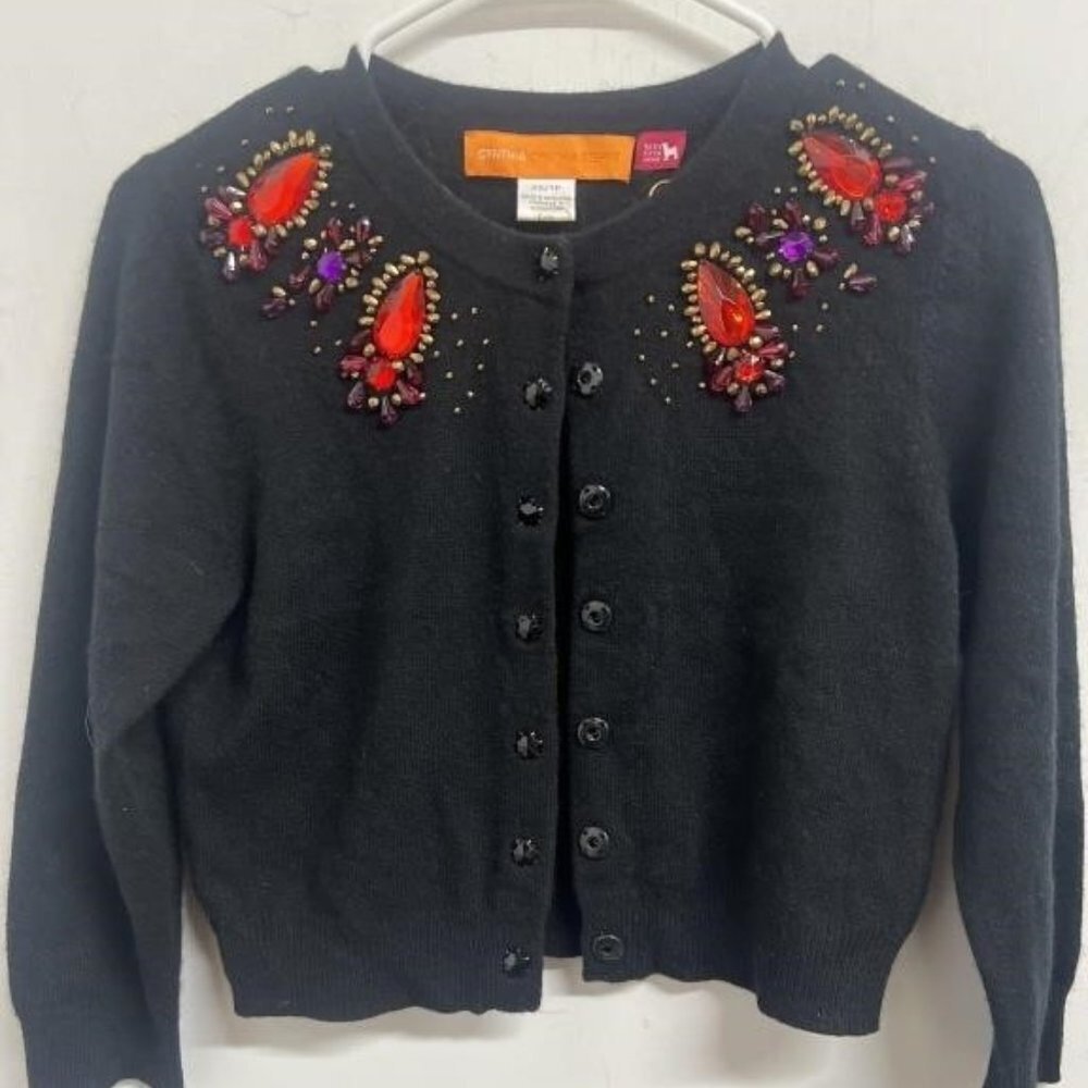 Cynthia Steffe Snap Front Cardigan 100% Cashmere Extra Small Saks 5th Avenue